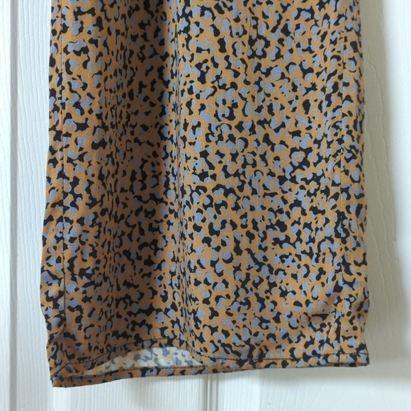 Greylin Anthropologie Galena Surplice Short Sleeve Wide Leg Jumpsuit Honey XS - Picture 12 of 16